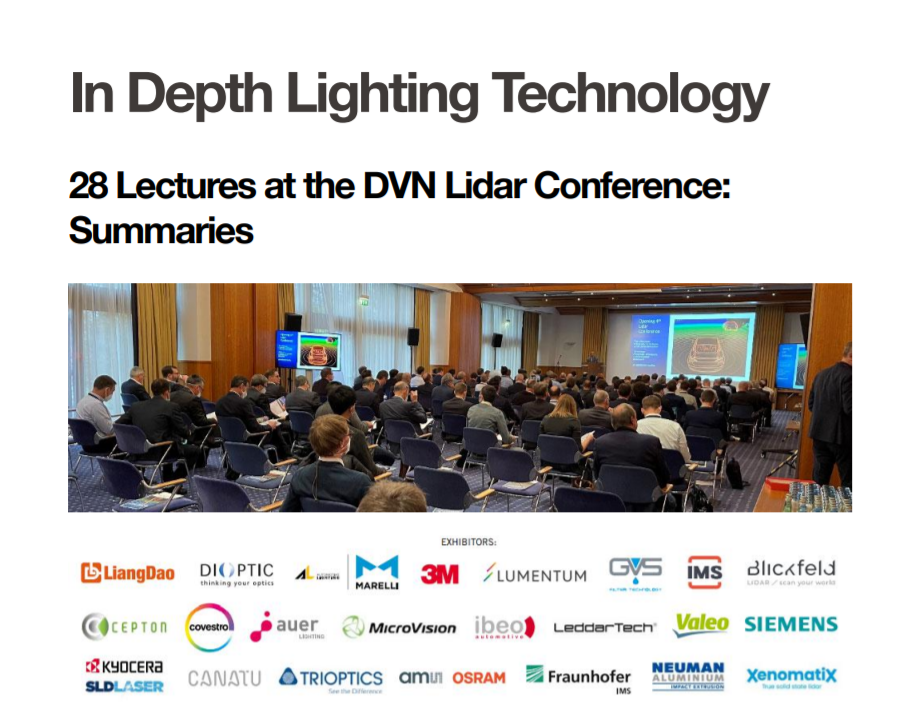 Newsletter DVN AUTOMOTIVE LIDAR CONFERENCE & EXPO TINKER TINKER